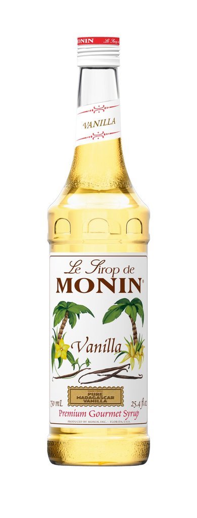 Monin® Syrups - Vanilla - Case of 6/750 mL - Bulk Coffee Beans